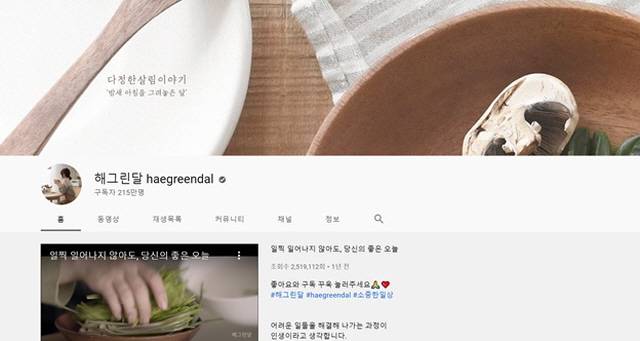 '브이로그'가 가장 인기 많은 콘텐츠로 자리 잡고 있다. /유튜브 갈무리