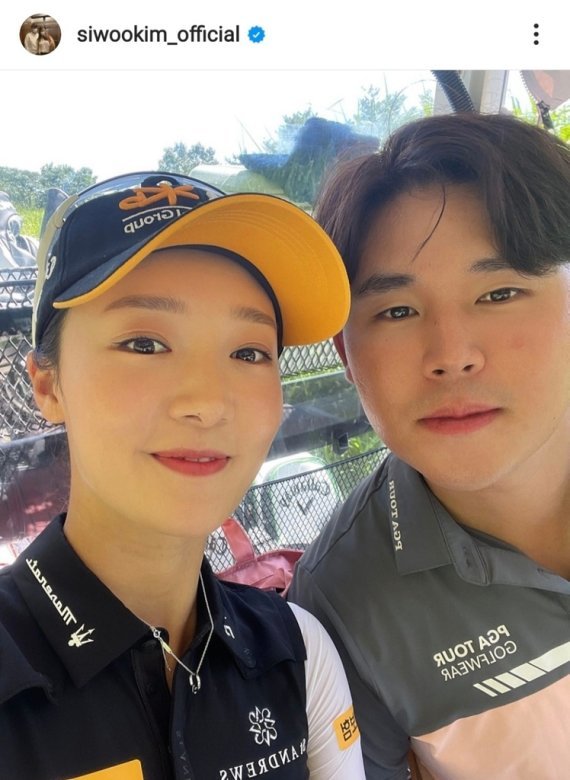 ‘골프 커플’ 탄생이 임박했다. 열애 사실을 공개한 김시우(오른쪽)와 오지현. 사진출처 | 김시우 인스타그램