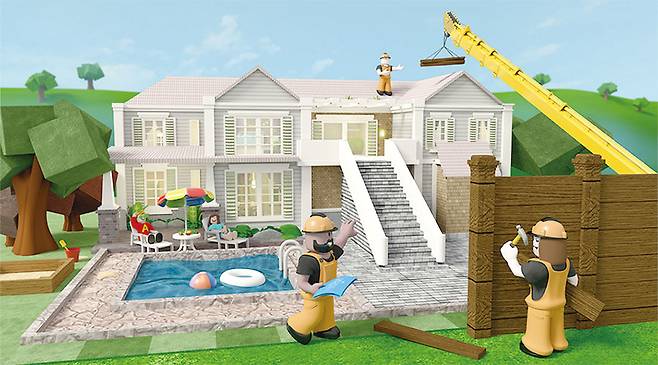 미국에서 개발한 게임 플랫폼 로블록스는 대표적인 메타버스 선두 주자로 뽑힌다. <로블록스 제공>