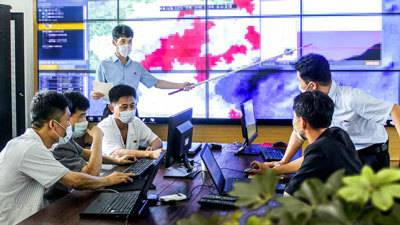 [서울=뉴시스] 국가비상재해위원회에서. 2021.08.07. (사진=노동신문 캡처) *재판매 및 DB 금지