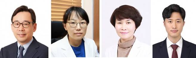 신의철 KAIST 의과학대학원 교수(왼쪽 첫번째) 연구팀은 김연숙 충남대 감염내과 교수(왼쪽 두번째), 천신혜 교수팀(왼쪽 세번째)과 공동연구를 통해 코로나19 환자들에서 자연살해 세포의 항바이러스 기능이 약화돼 있는 것을 확인했다. KAIST 제공