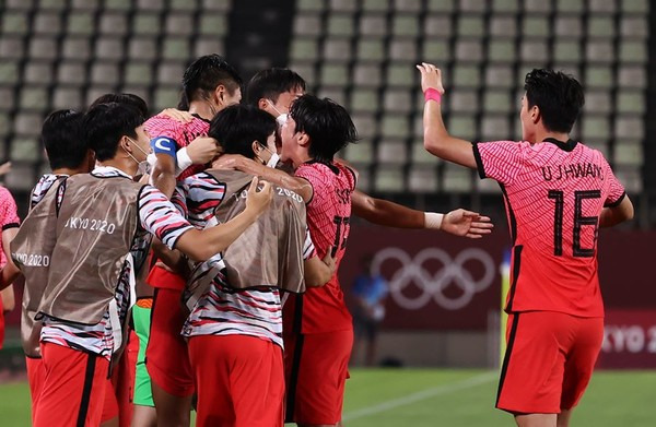 사진=연합뉴스, 한국 올림픽 축구 대표팀