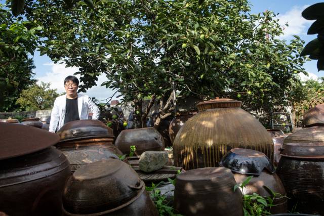 미술 애호가이자 후원자로 유명한 괴짜 수집가 백진호 경주 대추밭백한의원 원장.