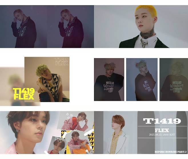 Boy group T1419 (Tyilsilgu and Noah, Xian, Kevin, dry cow, Leo, On, Xero, Kairi and Kio) released their final personal teaser video.At 0:00 on the 20th, T1419 will be released on the official SNS channel on the 23rd, the new album BEFORE SUNRISE Part.3 (Bippo Sunrise Part 3)s third solo film teaser was posted to announce the imminent comeback.The last batters of the solo film teaser were members Xero, dry cow, and on.The members in the public video showed off their concept digestion power with an intense and hip atmosphere that contradicts the boy beauty shown in the previous work.Especially, the three people who have introduced an extraordinary hairstyle that has never been tried so far are attracting attention to the comeback of T1419, which has been approaching for three days.Previously, T1419 released various teaser contents from the 13th, raising expectations for comeback to the highest level.T1419, which sympathizes and sings the hearts of teenagers who are experiencing upheaval in life, is adding to the question of what message will be delivered in this new song FLEX.T1419 became the fourth generation Idol representative on March 31 with the release of its second single album BEFORE SUNRISE Part. 2 (non-Sunrise Part 2).In particular, the title song EXIT (Exit) music video recorded 20 million views immediately after its release, making the T1419s global popularity real.In addition, T1419 continues its active activities by appearing in 2021 Ontact G - KPOP Concert, 27th Dream Concert, and 2021 K - POP Concert together again.Meanwhile, T1419 will hold a global showcase through V LIVE (V-live) and Twitter Blue Room at 6 p.m. on the 23rd, and LINE (line) channels at 8 p.m.