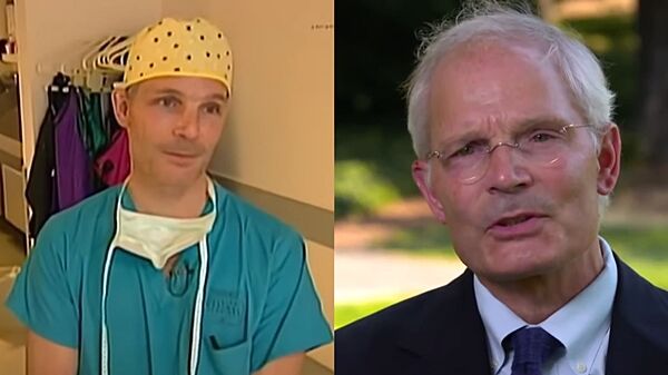 21년 전 채리티 씨의 수술을 집도했던 존 월드하우젠 씨(왼쪽)와 그의 현재 모습.