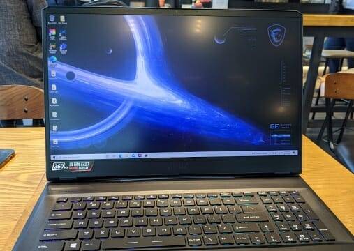 MSI GE76 레이더. (사진=지디넷코리아)