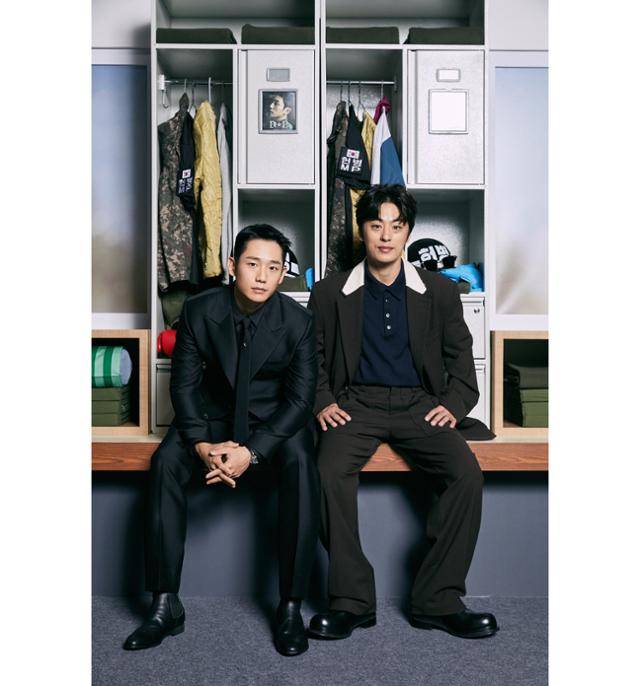 'D.P.' 주역들이 제작발표회에 참석해 작품 참여에 대한 소회를 전하며 예비 팬들의 기대감을 고조시켰다. 넷플릭스 제공