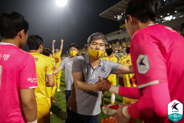 ◇광주 김호영 감독. 사진제공=한국프로축구연맹