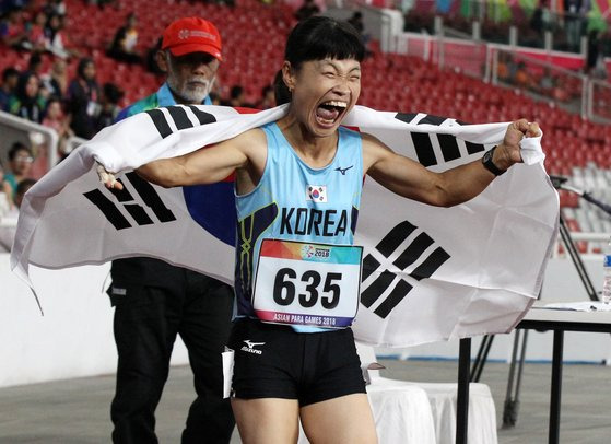 장애인 육상 국가대표 전민재. 사진 대한장애인체육회