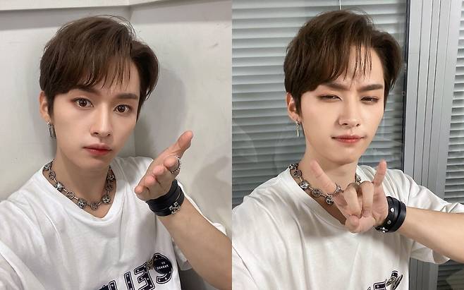 Stray Kids Reno rocks fan sim with unrealistic handsomeOn the 27th, Reno posted several photos on the Stray Kids official Instagram with the article Music ~ Bank!Reno in the photo boasts a distinct sculpture visual and takes a selfie.He showed off his beauty by drawing V with his eyes, and he shot his girlfriend with a half-closed hand gesture.Reno, staring at the camera, was thrilled with a eye-catching look through the monitor. The fans praised it with comments such as I can not believe it, It is really best, It is so handsome and It is pretty.On the other hand, Reno is active as MBC Show! Music center MC.The group Stray Kids, to which Reno belongs, recently released their second regular album NOEASY and the title song Singer and is responding well at home and abroad.
