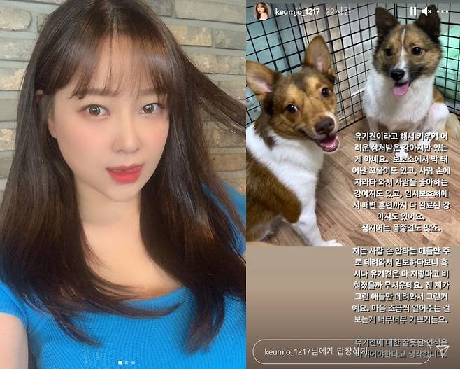 그룹 나인뮤지스 출신 금조 /사진=금조 인스타그램