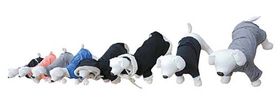 포천시가 자투리 원단을 재활용해 만든 반려동물 옷. [사진 포천시]