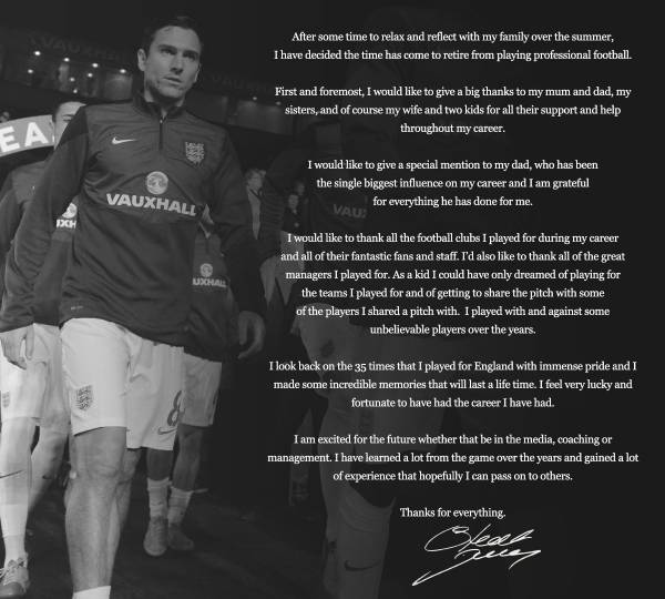 다우닝이 은퇴하며 전한 편지. 사진｜스튜어트 다우닝 SNS