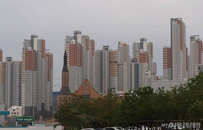 광교신도시 아파트 단지모습. /사진=송학주