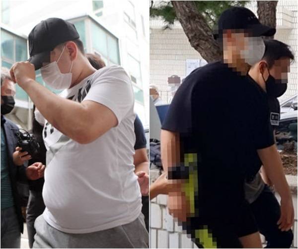10일 경기도 의정부시 가능동 의정부지방법원에서 폭행치사 혐의를 받고 있는 10대 A군 등 2명이 영장실질심사를 위해 이동하고 있다. 연합뉴스·뉴시스