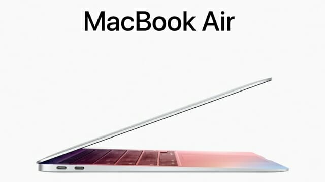 애플 M1 칩 탑재 맥북에어와 맥북프로의 화면이 이유없이 깨지는 현상이 빈발중이다. (그림=애플)