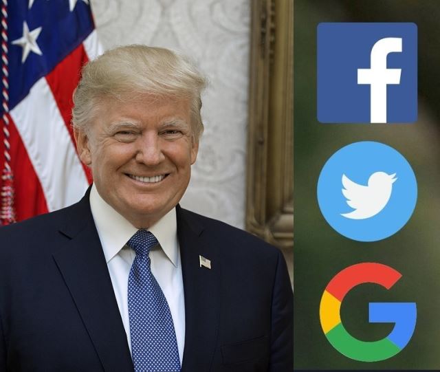 도널드 트럼프 전 미국 대통령은 지난 7월  소셜미디어 기업의  정치 편향적 검열을 이유로 페이스북과 트위터, 구글 등의 최고경영자(CEO)를 상대로 소송을 제기했다.