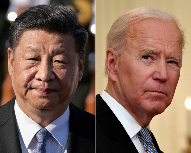 시진핑(왼쪽) 중국 국가주석과 조 바이든 미국 대통령/AFP연합뉴스