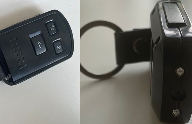 자동차 열쇠 모양의 변형카메라. ⓒ데일리안