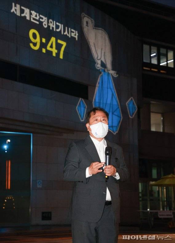 조광한 남양주시장 ESG행정 선포식에서 참석자와 소통. 사진제공=남양주시