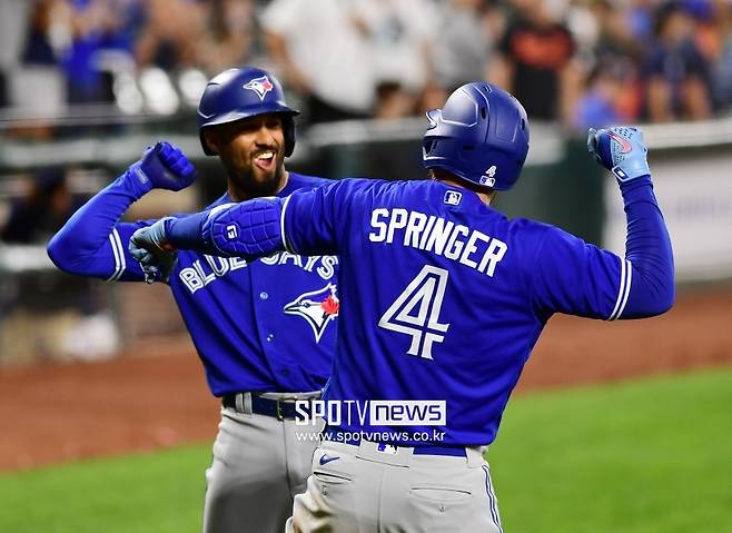 ▲ 토론토가 12일(한국시간) 볼티모어 원정 더블헤더를 싹쓸이했다. ⓒ볼티모어(미 메릴랜드주), 조미예 특파원