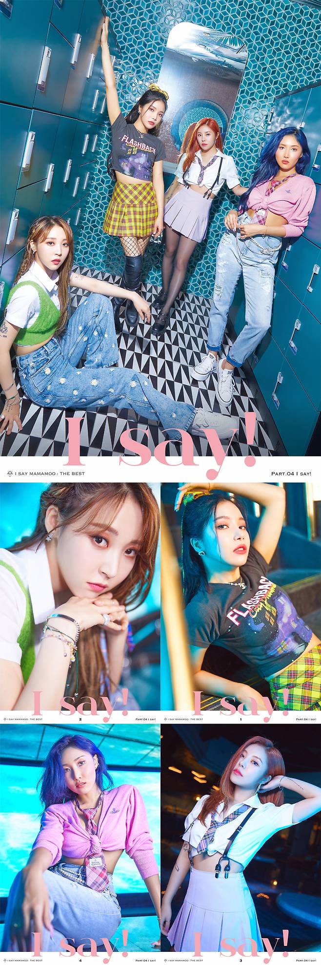 MAMAMOO presented the concept photo of the best album I SAY MAMAMOO: THE BEST through official SNS on the 12th.In the public photos, MAMAMOO is a refreshing yet refreshing charm with a unique patterned space.I styled the casual items uniquely and saved the four-color personality.Especially, starting with Sola, which showed a fatal charm with a daring expression and pose, Moonbyul, a refreshing charm that gave points to the braided head, a fascinating visual wheein in a cool atmosphere, and a cityly chic history.As such, MAMAMOO has proved its excellent concept digestion power by offering charm of blue color, charm, refreshing and chic through concept photo, and raised expectations for the best album to be released on the 15th.The album name of the best album I SAY MAMAMOO: THE BEST was made based on the group greeting of MAMAMOO.It is the album that can best show MAMAMOO, and it consists of 23 songs representing them.The new song The Sky Land Sea, as well as the hits of the past and the sound source that collaborated with other artists will be reborn as a MAMAMOO version and will offer a different charm.MAMAMOO will release its best album I SAY MAMAMOO: THE BEST on the main music site at 6 pm on the 15th.