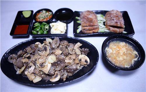 한자리에 모인 해삼 요리 [촬영 이은파 기자]