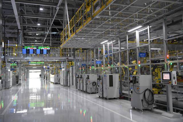 현대자동차 경형 SUV '캐스퍼'를 생산하는 광주광역시 광산구 광주글로벌모터스 내부 모습. 광주=왕태석 선임기자