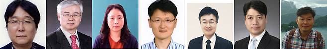 왼쪽부터 김용식 교수, 채병조 명예교수, 정은주·고현정·이근식·박선욱·김승수 교수 (사진=강원대학교 제공)  *재판매 및 DB 금지