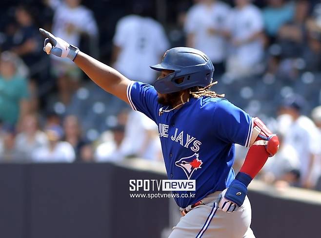 ▲ 가파른 상승세를 타며 타격 7관왕에 도전하는 블라미디르 게레로 주니어 ⓒ조미예 특파원