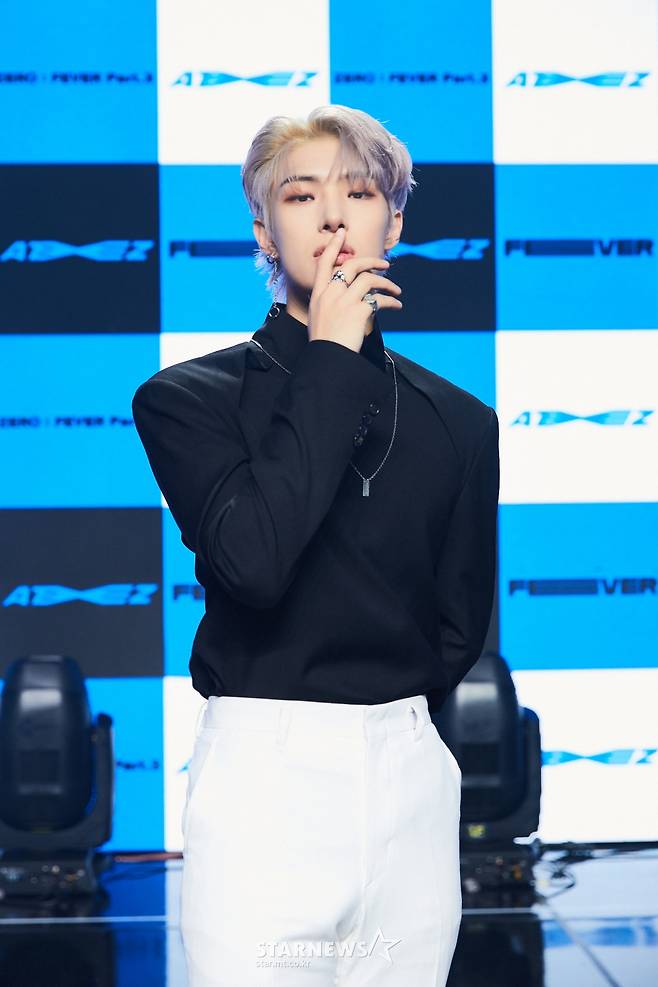 에이티즈 민기 '치명적인 눈빛'[★포토]