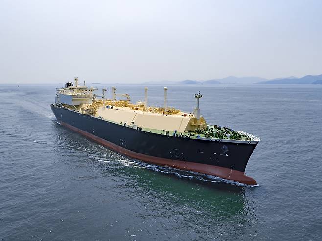 대우조선해양이 건조한 액화천연가스(LNG) 운반선.(대우조선해양 제공) © 뉴스1