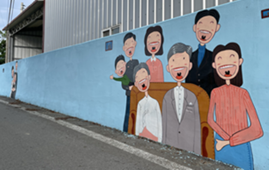 강진군 병영면 동삼인 마을에 주민들이 직접 그린 벽화 ⓒ 아시아경제