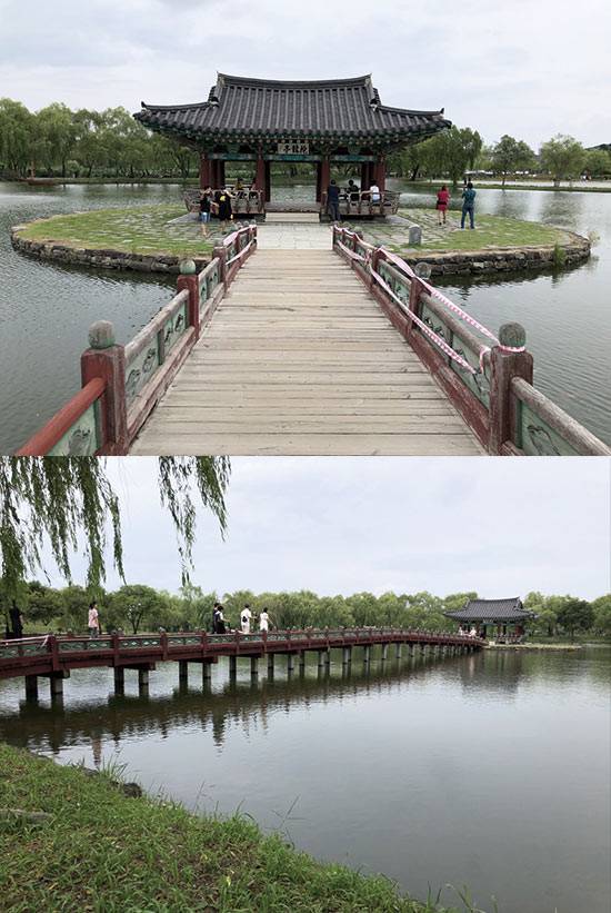 무왕이 선화 공주를 위해 만들었다는 인공 연못 ‘궁남지’