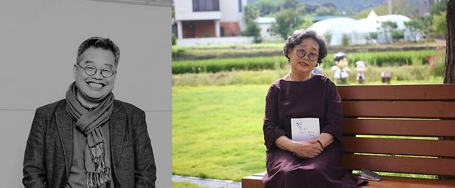 제1회 실레작가상 수상자 한승태(좌), 최옥길(우) [김유정문학촌 제공. 재배포 DB 금지]