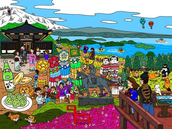 도호쿠 일러스트퍼즐 미야기 퍼즐 이미지