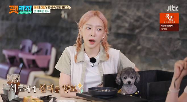 On the 16th, JTBC entertainment program Travel Battle - Pet Key (hereinafter referred to as pet key) was drawn on the second day of the pet key tour.Soon as Yoon Eun-hye opened her eyes, she gave Pet Joy a massage and spent time affectionately.Even after leaving the room, Yoon Eun-hye showed affection by taking the first rice of joy.Yoon Eun-hye, who was looking at the joy of eating rice, said, I want to take a picture of you. He came out with a camera and was excited to shoot the joy of taking a personal period.Taeyeon woke up 20 minutes before set time and started preparing hastily, as if surprised, You have to get up.Pete Xero of Taeyeon played on the bed with the sound of rice, and Taeyeon also gave Xero a meal.When the set time promised, the client, Yoon Eun-hye, arrived first.Eight minutes passed from 8:30 am, the set time, but no one came and Yoon Eun-hye waited for the guiders to mislead.Kim Hee-chul then arrived in the 39th minute, a minute later, and Yoon Eun-hye said, Ill give you a minus one.Kim Hee-chul said that Yoon Eun-hye would wait for Taieon and Kim Hee-chul said, I do not have it, but I decided to take over pet key.To Taeyeon, who arrived the latest, Yoon Eun-hye joked, I decided to give you a minus one point per minute.The three later enjoyed breakfast with the Pets.Kim Hee-chul started the contest, When I saw the children without the dining room manners, I got angry, looking at the Pet uniforms sitting most quietly sitting.He said, There are so many people who do not have manners, so I am upset and do not think how the house raised the child.Kim Hee-chul also asked, Do you have a rule to raise pet? And Yoon Eun-hye laughed, saying that he disliked being spoiled.Im a little bit of a baseball team, so I dont want to hear this, Hey, whats wrong with your kid, said Yoon Eun-hye.Finally, Taeyeon said, I think Xero also has a personality.I try to give as much respect as possible, so if you want to go around, you will be allowed to do it in a way that does not hurt people.At this time, Xero jumped on the table and Taeyeon laughed, saying, Do you hurt me now, and I will sit down.Kim Hee-chul asked about his experience of I sacrificed this much for Pet.I give up bed when I sleep, Taeyeon said, and Kim Hee-chul asked, So you sleep in a doghouse.I think Xero is my bed, so when I touch it, Im king and (angry) I sleep while avoiding Xero, Taeyeon explained.Kim Hee-chul also said he always sacrificed, My wrist is out now. I keep throwing the ball. Then my wrist becomes almost as tattered as a baseball player.Kim Hee-chuls action, which seemed to throw the ball, was mistaken for throwing the ball, and the three people rushed to say, No, I did not throw.Just in time, the food for the Pets arrived and I was able to sit down and sit down.Photo: JTBC Broadcasting Screen