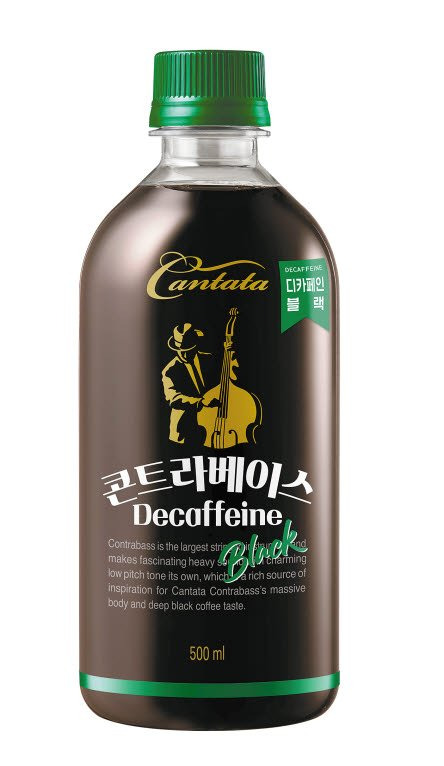 콘트라베이스 디카페인 블랙은 카페인 부담 없이 즐길 수 있다. [롯데칠성음료]