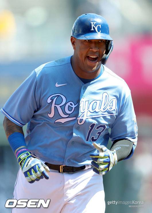 [사진] 살바도르 페레즈 2021.09.17 ⓒGettyimages(무단전재 및 재배포 금지)