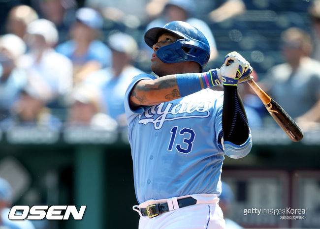 [사진] 살바도르 페레즈 2021.09.17 ⓒGettyimages(무단전재 및 재배포 금지)