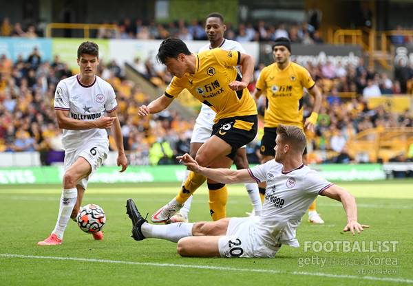 황희찬(울버햄턴원더러스). 게티이미지코리아