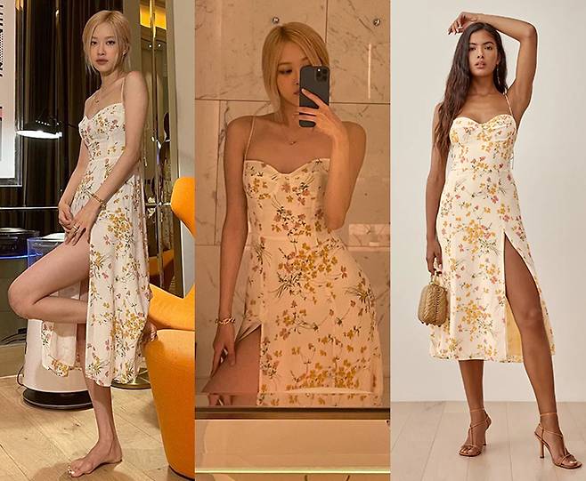 그룹 블랙핑크 로제 /사진=로제 인스타그램, 리포메이션