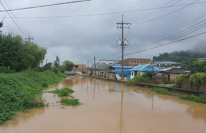 행정안전부의 '2022년 풍수해 생활권 종합정비사업' 대상으로 확정된 경남 밀양 수산지구 현장.(사진=경남도 제공) 2021.09.19. *재판매 및 DB 금지