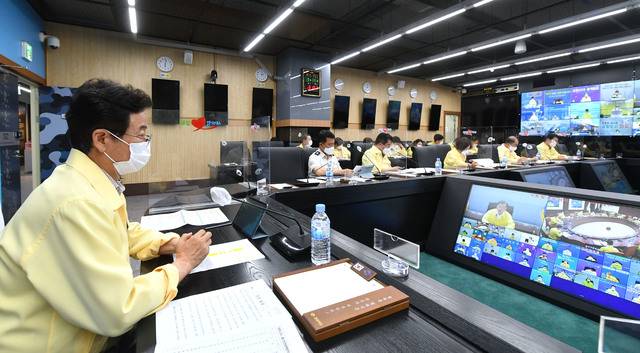 [안동=뉴시스] 코로나19 중앙재난안전대책본부회의 (사진=뉴시스 DB) 2021.09.19 *재판매 및 DB 금지