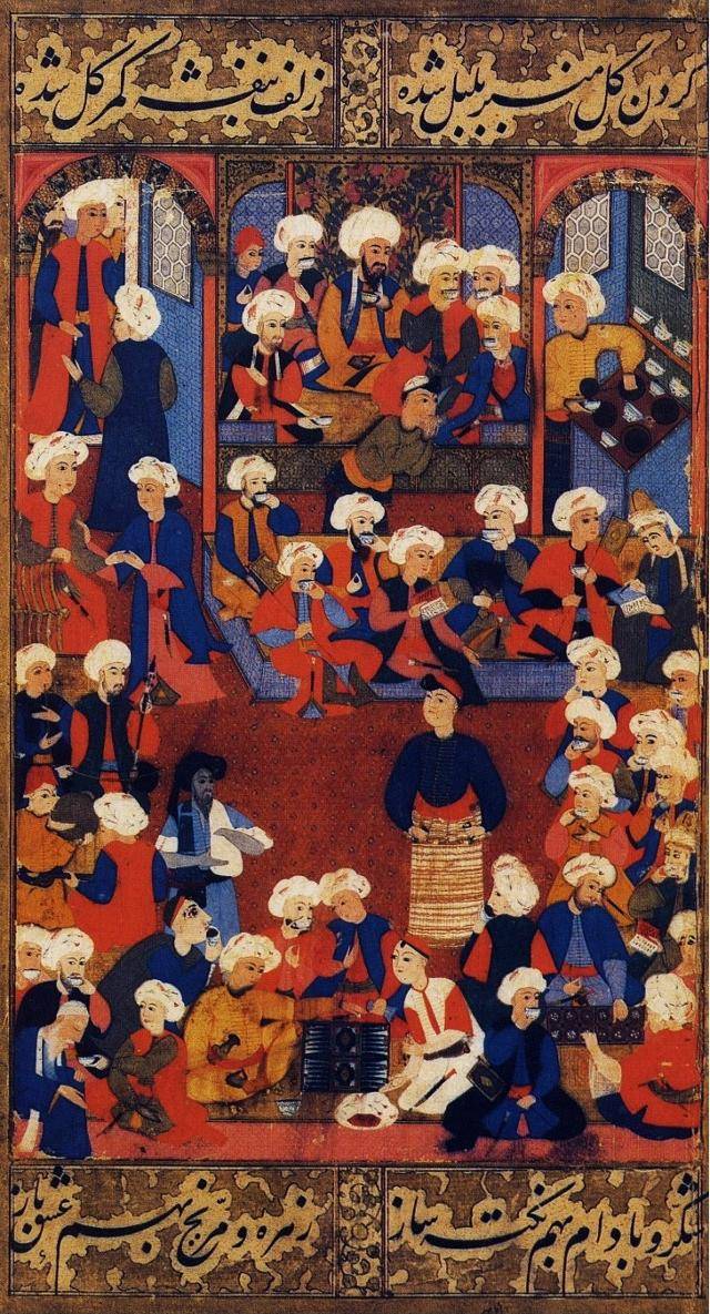 커피 마시는 아랍인들