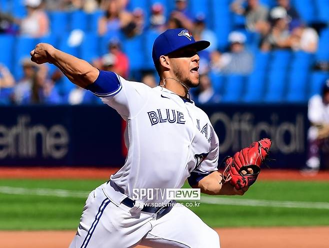 ▲ 토론토 블루제이스 투수 호세 베리오스 ⓒ토론토(캐나다 온타리오주), 조미예 특파원