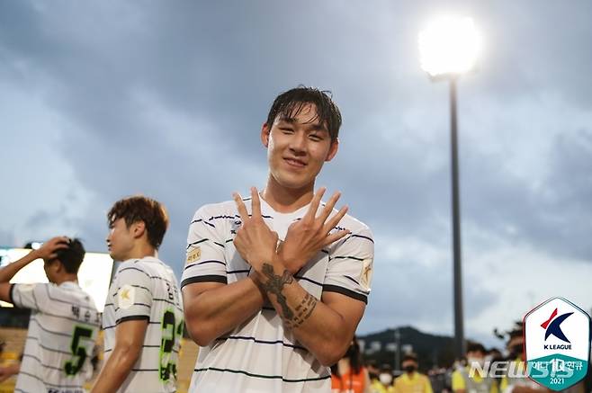 [서울=뉴시스]프로축구 전북 현대 송민규 (사진 = 프로축구연맹 제공)