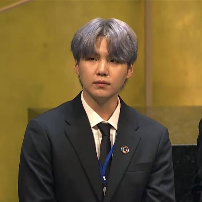 방탄소년단 슈가, UN총회 영감의 메시지 'PROUD OF SUGA'