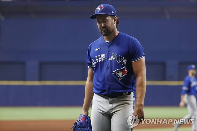 강판하는 토론토 로비 레이 [USA 투데이=연합뉴스]