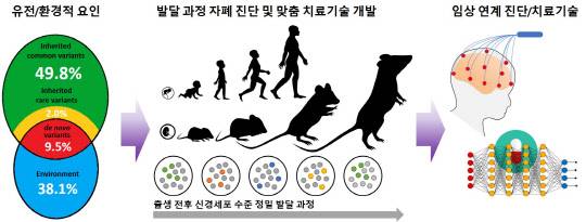 자폐 조기 진단·치료제 개발 개념  <자료:KIST>